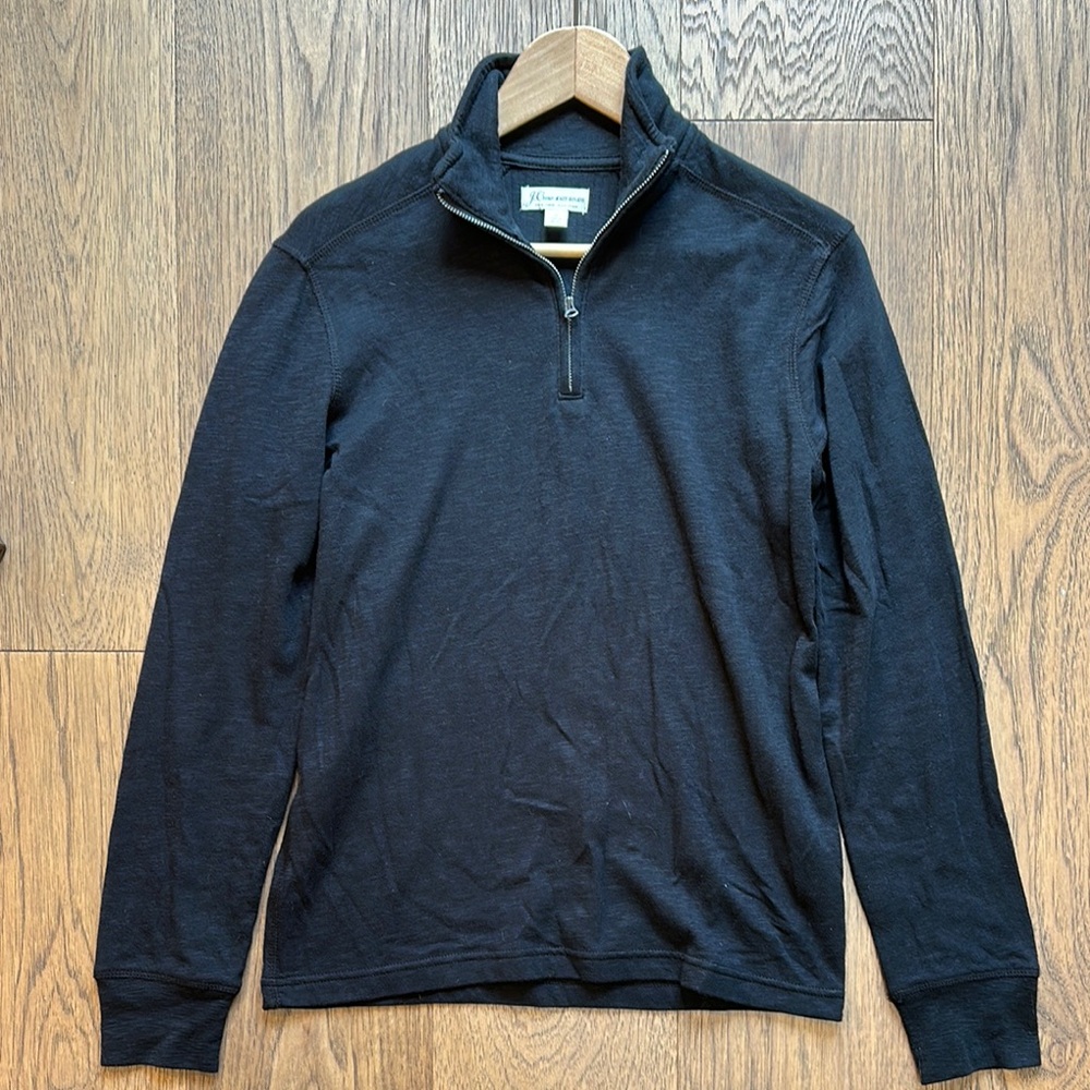 J. Crew Black Zip Up Sweatshirt Size Small Great Condition